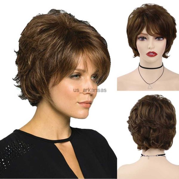synthetic wigs gnimegil synthetic short wigs for women natural brown curly pixie layered haircut mommy wig cosplay halloween costume party w, Black
synthetic wigs gnimegil synthetic short wigs for women natural brown curly pixie layered haircut mommy wig cosplay halloween costume party w, Black