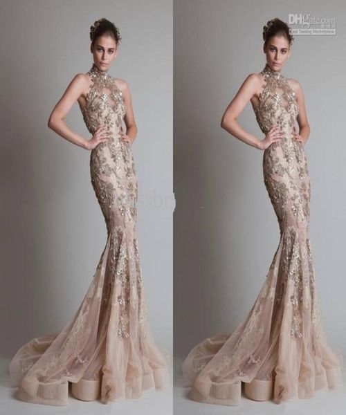 high neck and luxurious silver appliques see through organza button back mermaid trumpet elie saab evening formal prom dresse2188122, Black
high neck and luxurious silver appliques see through organza button back mermaid trumpet elie saab evening formal prom dresse2188122, Black