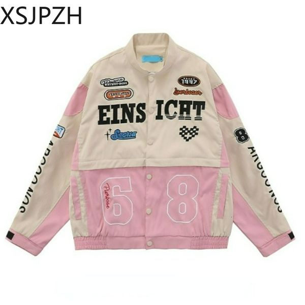 womens jackets xsjpzh windproof hip hop street all match racing wear american women oversize detachable biker coats couples 230818, Black;brown
womens jackets xsjpzh windproof hip hop street all match racing wear american women oversize detachable biker coats couples 230818, Black;brown