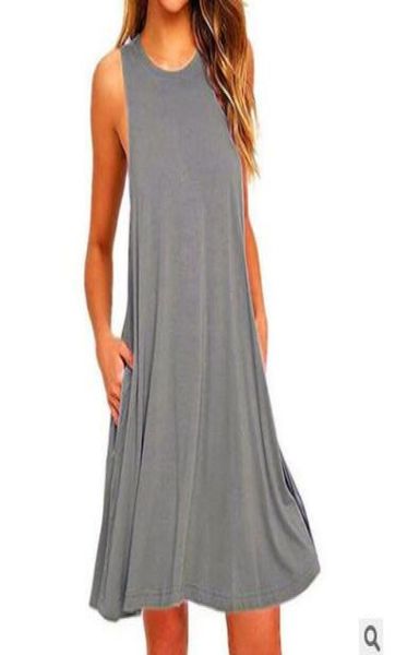 new design sleeveless party dress cute small pocket beach dress fashion aline casual summer dress with sxxl3742600, Black;gray
new design sleeveless party dress cute small pocket beach dress fashion aline casual summer dress with sxxl3742600, Black;gray