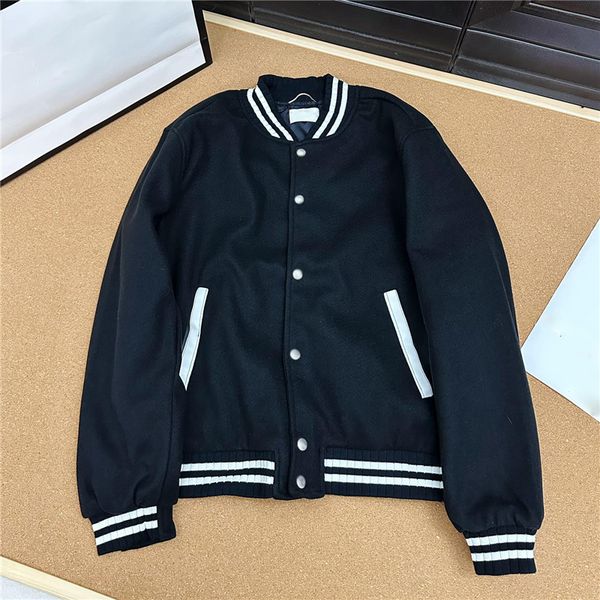 designer baseball jacket womens coats back embroidered letters design jackets outerwear hiphop style coat streetwear, Black
designer baseball jacket womens coats back embroidered letters design jackets outerwear hiphop style coat streetwear, Black
