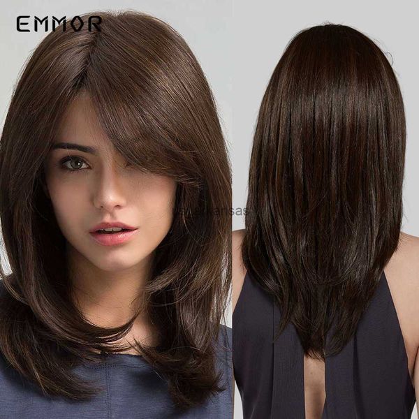 synthetic wigs emmor synthetic fashion wig for women middle dark brown hair wigs cosplay heat resistant fiber wigs hkd230818, Black
synthetic wigs emmor synthetic fashion wig for women middle dark brown hair wigs cosplay heat resistant fiber wigs hkd230818, Black