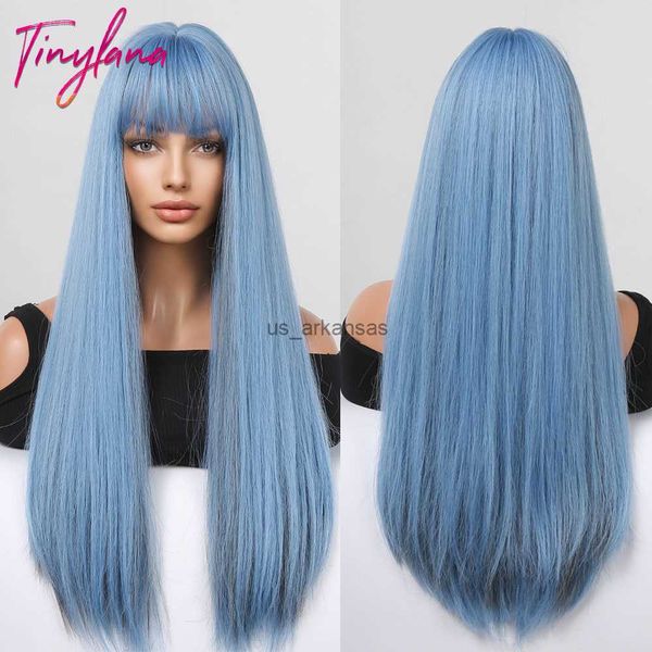 synthetic wigs light blue gray long straight synthetic hair wigs with bangs for white women afro cosplay party daily hair heat resistant fib, Black
synthetic wigs light blue gray long straight synthetic hair wigs with bangs for white women afro cosplay party daily hair heat resistant fib, Black