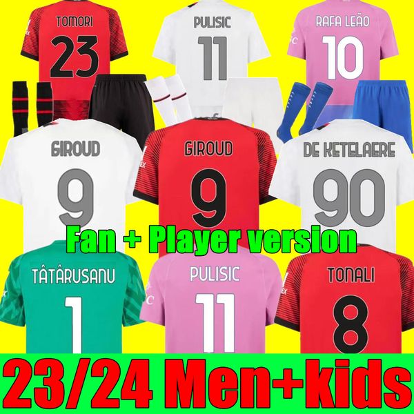 new 23 24 pulisic koche soccer jerseys 2023 2024 giroud de ketelaere r. leao tonali theo fan player version ac milans home away football shi, Black;yellow
new 23 24 pulisic koche soccer jerseys 2023 2024 giroud de ketelaere r. leao tonali theo fan player version ac milans home away football shi, Black;yellow