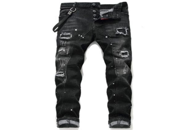 d2 jeans men mens designers jean skinny ripped pants cool guy causal hole denim fashion fit washed pant 02027968032, Black
d2 jeans men mens designers jean skinny ripped pants cool guy causal hole denim fashion fit washed pant 02027968032, Black