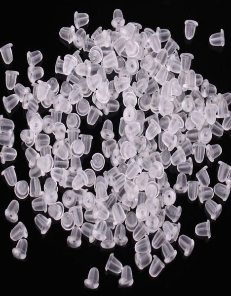 100x clear soft plastic silicone rubber earring backs sers earstud earring plugs back caps clear lock ser earnut findings 3432615, White
100x clear soft plastic silicone rubber earring backs sers earstud earring plugs back caps clear lock ser earnut findings 3432615, White