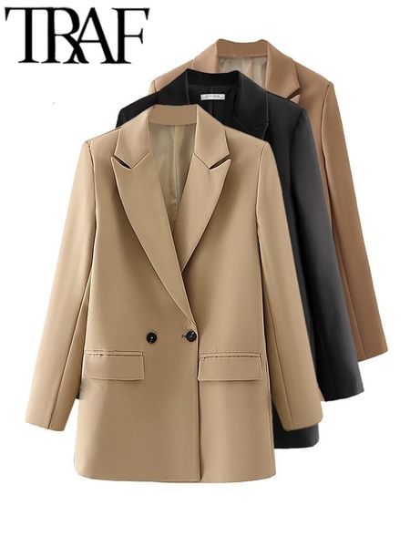 womens suits blazers traf woman fashion green loose suit jacket ol spring vintage solid color double breasted female chic long coats 230817, White;black
womens suits blazers traf woman fashion green loose suit jacket ol spring vintage solid color double breasted female chic long coats 230817, White;black