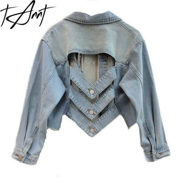 women's jackets tannt women coat asymmetry hollow out short denim jacket irregular fashion loose leisure jeans jacket coats for women 2, Black;brown
women's jackets tannt women coat asymmetry hollow out short denim jacket irregular fashion loose leisure jeans jacket coats for women 2, Black;brown