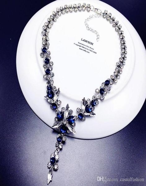 crystal flower necklaces pendant clavicle jewelry elegant blue necklace for wedding party bridal jewelrys5962354, White
crystal flower necklaces pendant clavicle jewelry elegant blue necklace for wedding party bridal jewelrys5962354, White