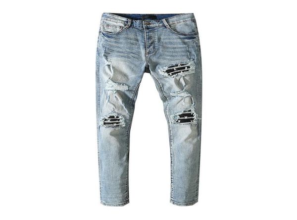 mens jeans with holes sanding patches bunny printing washing making old pants in europe and america9469820, Blue
mens jeans with holes sanding patches bunny printing washing making old pants in europe and america9469820, Blue