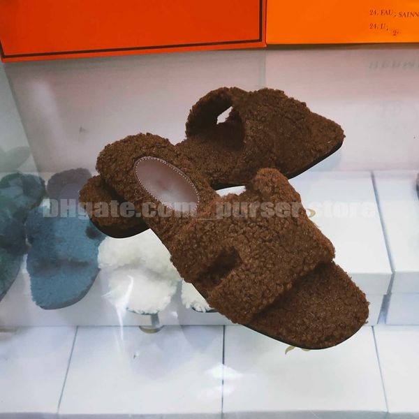 sheepskin 2023 slippers wool slippers sandals slides designer flat women warm fluffy furry sandal comfortable autumn winter home oran slippe, Black
sheepskin 2023 slippers wool slippers sandals slides designer flat women warm fluffy furry sandal comfortable autumn winter home oran slippe, Black