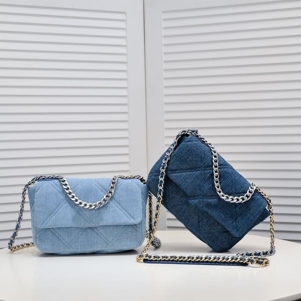 8a luxury designer crossbody bag 22p denim 19 handbag flap blue bag silver tone ruthenium finish metal thick chain gabrielle classic quilted
8a luxury designer crossbody bag 22p denim 19 handbag flap blue bag silver tone ruthenium finish metal thick chain gabrielle classic quilted