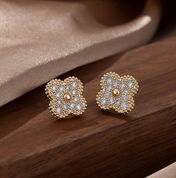 fashion vintage 4/four leaf clover charm stud earrings agate for women&girls valentine's day wedding jewelry gift, Golden;silver
fashion vintage 4/four leaf clover charm stud earrings agate for women&girls valentine's day wedding jewelry gift, Golden;silver