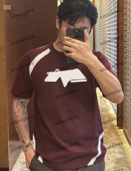 xinxinbuy men designer tee t shirt 23ss paris flower letter jacquard woolen short sleeve cotton women red white xs-xl, Black;brown
xinxinbuy men designer tee t shirt 23ss paris flower letter jacquard woolen short sleeve cotton women red white xs-xl, Black;brown