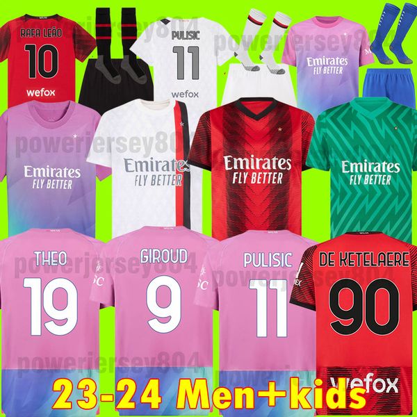 23 24 ac soccer jersey 4th giroud tomori ibrahimovic football shirt 23 24 tonali rebic camiseta de futbol leao ac milans men kids, Black;yellow
23 24 ac soccer jersey 4th giroud tomori ibrahimovic football shirt 23 24 tonali rebic camiseta de futbol leao ac milans men kids, Black;yellow