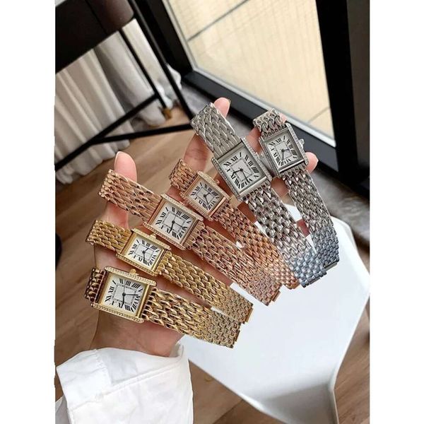 fashion women watches quartz movement sier gold classic watch men square tank stainless steel case clasp analog casual wristwatch637, Slivery;brown
fashion women watches quartz movement sier gold classic watch men square tank stainless steel case clasp analog casual wristwatch637, Slivery;brown