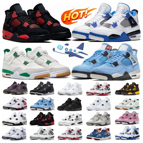 4 4s mens basketball shoes black cat thunder motosports pine green university blue sail frozen moments lightning red cement men women traine
4 4s mens basketball shoes black cat thunder motosports pine green university blue sail frozen moments lightning red cement men women traine
