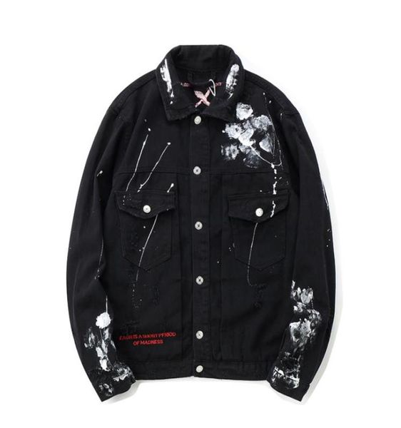men039s jackets mens hip hop denim oversized graffiti painted jeans brand ripped coat streetwear 20217755391, Black;brown
men039s jackets mens hip hop denim oversized graffiti painted jeans brand ripped coat streetwear 20217755391, Black;brown