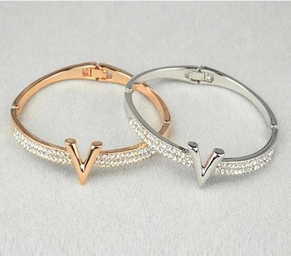 vshaped bracelet new diamond female bracelet01234567956436303257416, Black