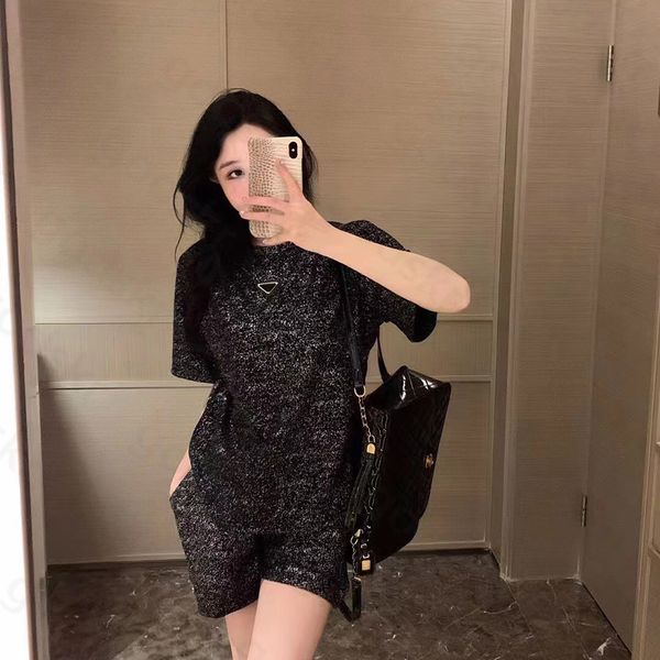 women triangle sequin shorts letter short sleeve t shirt casual wide leg pants stylish pullover shirt pants set, Gray
women triangle sequin shorts letter short sleeve t shirt casual wide leg pants stylish pullover shirt pants set, Gray