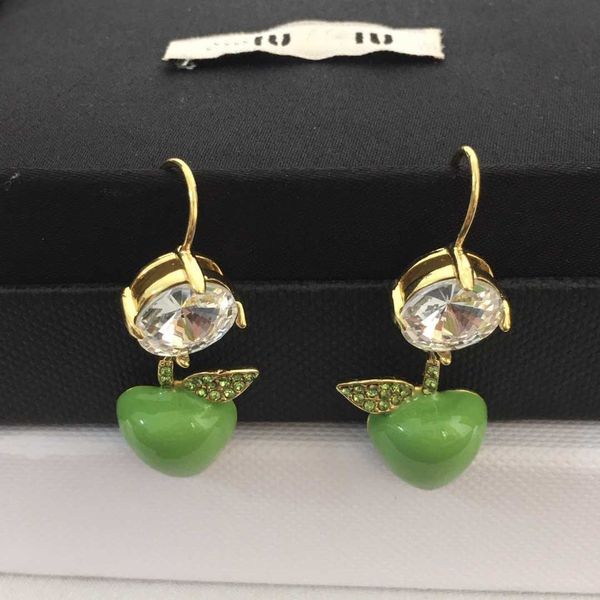 brand designer miumiu fashion earrings new green imitation crystal full diamond earhook high grade sweet temperament blue fruit earrings acc, Golden
brand designer miumiu fashion earrings new green imitation crystal full diamond earhook high grade sweet temperament blue fruit earrings acc, Golden