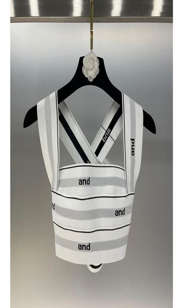 2022 crops vest runway fashion summer women letters stripe lady tanks elastic bandage sleeveless stretch crops vest9251156, White
2022 crops vest runway fashion summer women letters stripe lady tanks elastic bandage sleeveless stretch crops vest9251156, White