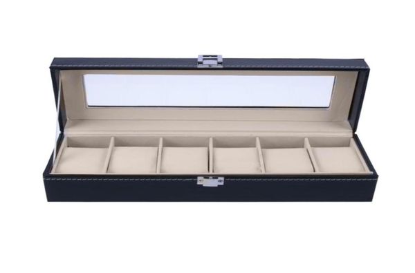 watch boxes 6 slots wrist display case jewelry storage organizer box with cover watches holder organizer8809171, Black;blue
watch boxes 6 slots wrist display case jewelry storage organizer box with cover watches holder organizer8809171, Black;blue