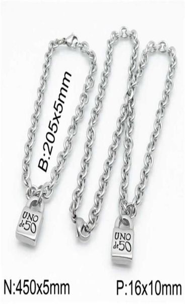 fashion women men silver color gold stainless steel round lock key heart uno de 50 ball bead bracelet necklace jewelry sets 2103201374744
fashion women men silver color gold stainless steel round lock key heart uno de 50 ball bead bracelet necklace jewelry sets 2103201374744