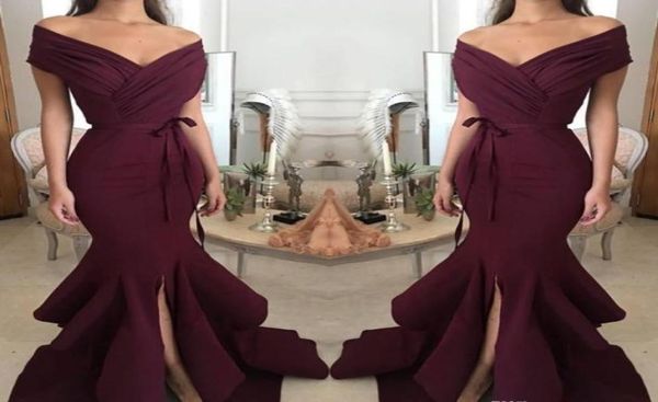 2019 burgundy prom dress mermaid off shoulder long formal pageant holidays wear graduation evening party gown custom made plus siz7054161, Black
2019 burgundy prom dress mermaid off shoulder long formal pageant holidays wear graduation evening party gown custom made plus siz7054161, Black