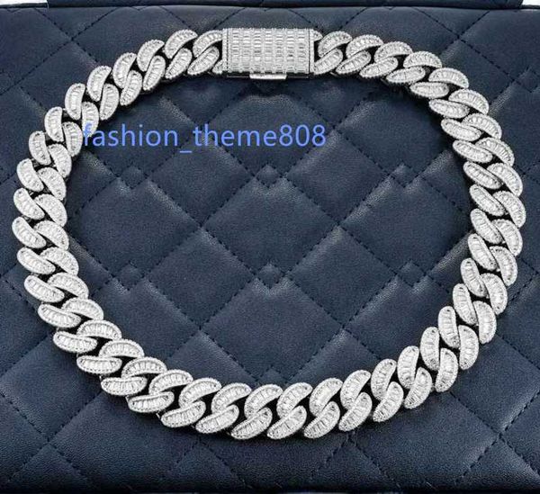 20mm moissanite baguette miami cuban link chain necklace 925 sterling silver men's vvs moissanite cuban link chain
20mm moissanite baguette miami cuban link chain necklace 925 sterling silver men's vvs moissanite cuban link chain