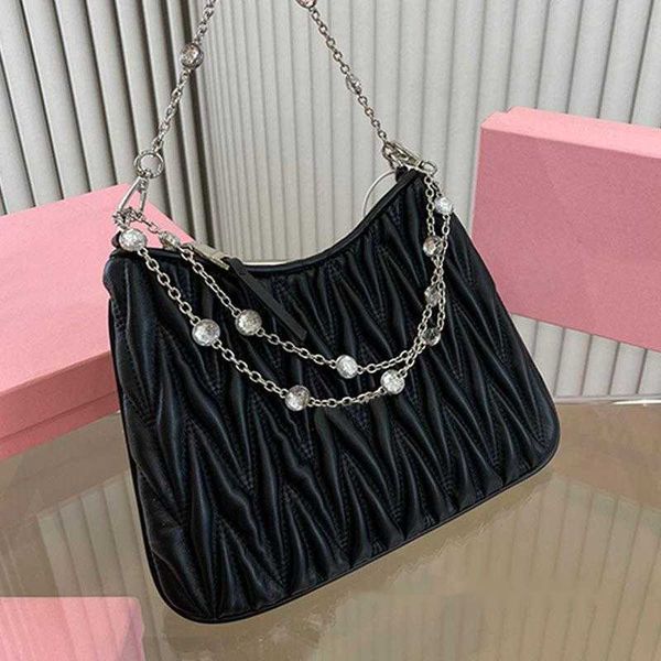 shoulder bags designer rhinestone chain hobo pleated women crobody axillary bag flap baguette sheepskin leathe pouch removable diamante stra
shoulder bags designer rhinestone chain hobo pleated women crobody axillary bag flap baguette sheepskin leathe pouch removable diamante stra