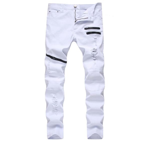 men039s jeans us size slim fit biker men multi zipper elastic cotton denim red black white 28427249264, Blue
men039s jeans us size slim fit biker men multi zipper elastic cotton denim red black white 28427249264, Blue