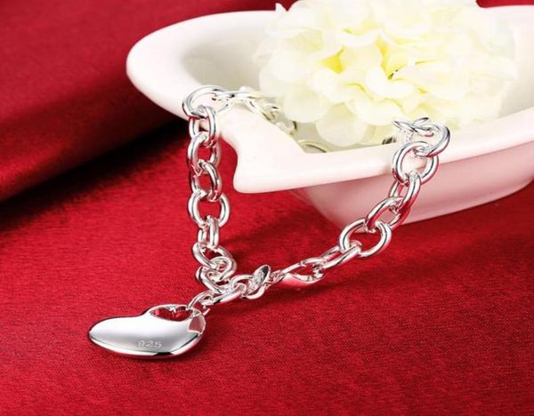 link chain 925 sterling silver bracelet solid heart with link thick chains for women fashion trendy jewelry whole4464587, Black
link chain 925 sterling silver bracelet solid heart with link thick chains for women fashion trendy jewelry whole4464587, Black