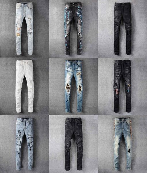 2020 r mens amirl jeans luxury denim men fashion streetwear biker hole ripped tie dye man popular hip hop 9386262, Blue
2020 r mens amirl jeans luxury denim men fashion streetwear biker hole ripped tie dye man popular hip hop 9386262, Blue