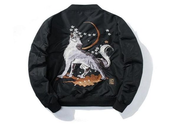 autumn men ma1 bomber jacket harajuku wolf embroidery fashion streetwear casual baseball jackets coats7793636, Black;brown
autumn men ma1 bomber jacket harajuku wolf embroidery fashion streetwear casual baseball jackets coats7793636, Black;brown