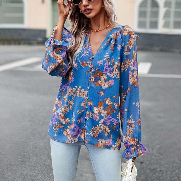 design long sleeved shirt for women autumn elegant floral, White
design long sleeved shirt for women autumn elegant floral, White