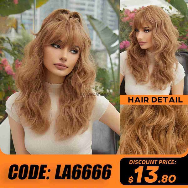 synthetic wigs la sylphide light brown wig with bangs for woman long wavy wigs synthetic wigs party cosplay hair high density hkd230818, Black
synthetic wigs la sylphide light brown wig with bangs for woman long wavy wigs synthetic wigs party cosplay hair high density hkd230818, Black