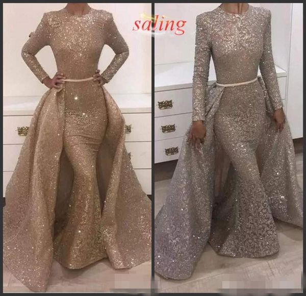 sparkly gold sequins mermaid prom dresses with detachable train long sleeves 2020 evening gown formal occasion wear7258371, Black
sparkly gold sequins mermaid prom dresses with detachable train long sleeves 2020 evening gown formal occasion wear7258371, Black