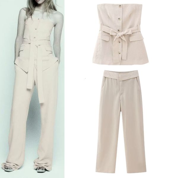 womens two piece pants the womens clothing is casual and energetic with the same fabric bow belt tube trousers 230817, White
womens two piece pants the womens clothing is casual and energetic with the same fabric bow belt tube trousers 230817, White