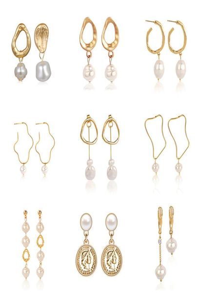 natural freshwater pearl pendant drop earrings for women geometric irregular asymmetric gold fashion za jewelry female gift1098715, Golden;silver
natural freshwater pearl pendant drop earrings for women geometric irregular asymmetric gold fashion za jewelry female gift1098715, Golden;silver