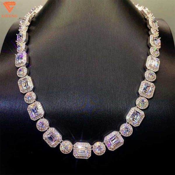 2023 new fashion design luxury jewelry 8mm micro pave s925 moissanite round rectangle hiphop tennis chain women necklaces, Silver
2023 new fashion design luxury jewelry 8mm micro pave s925 moissanite round rectangle hiphop tennis chain women necklaces, Silver