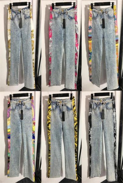 womens designer jeans trousers silk splicing straight pants high grade ladies denim pant clothing2693362, Blue
womens designer jeans trousers silk splicing straight pants high grade ladies denim pant clothing2693362, Blue