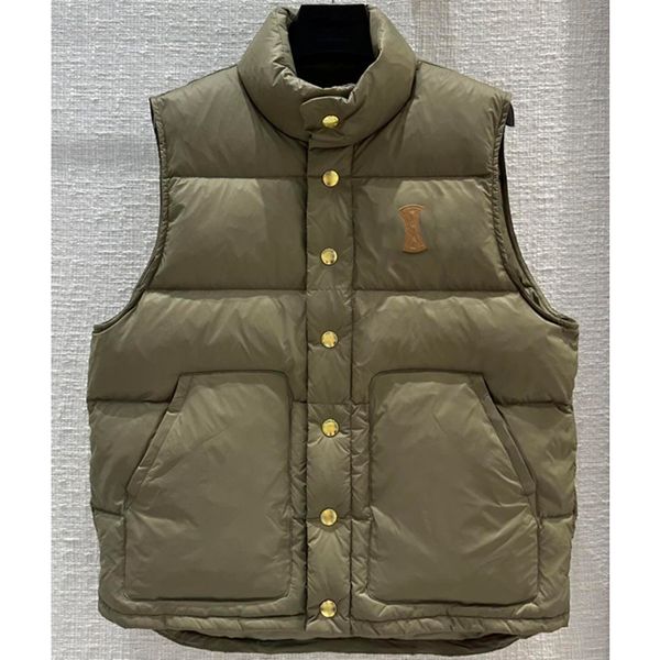 8.18 fashion leather embroidery single breasted sleeveless duck down vest jacket women, Black
8.18 fashion leather embroidery single breasted sleeveless duck down vest jacket women, Black