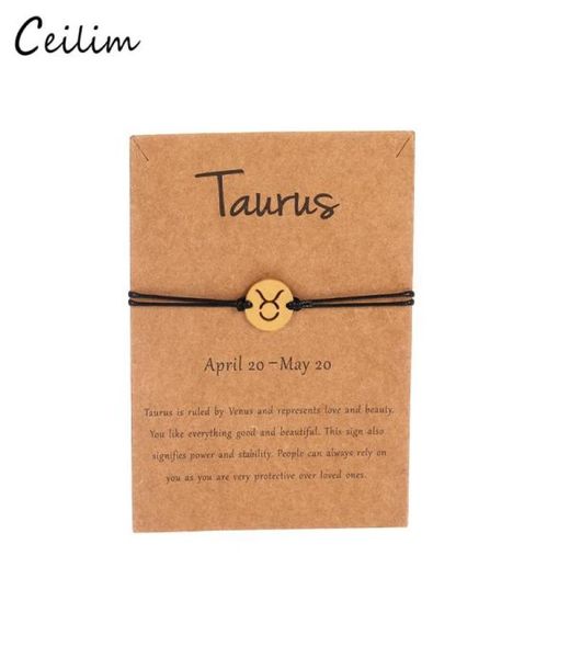 fashion 12 constellation zodiac lucky wax rope bracelet kraft paper card stainless steel for women men girls accessories jewelry9876664, Golden;silver
fashion 12 constellation zodiac lucky wax rope bracelet kraft paper card stainless steel for women men girls accessories jewelry9876664, Golden;silver