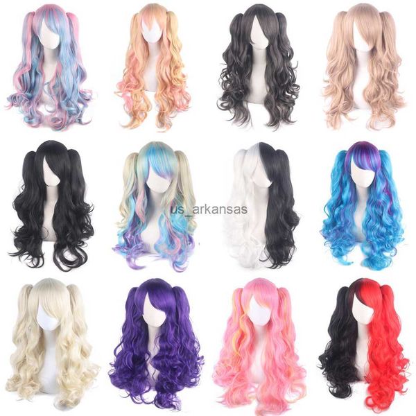synthetic wigs long curly cosplay wig with 2 ponytails synthetic hair for halloween red black brown pink wig heat resistant lolita women
synthetic wigs long curly cosplay wig with 2 ponytails synthetic hair for halloween red black brown pink wig heat resistant lolita women