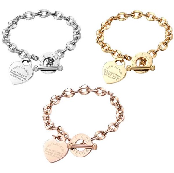 famous jewelry women 3 colors love bracelet bangles stainless steel gold heart for birthday party gift, Golden;silver 
famous jewelry women 3 colors love bracelet bangles stainless steel gold heart for birthday party gift, Golden;silver
