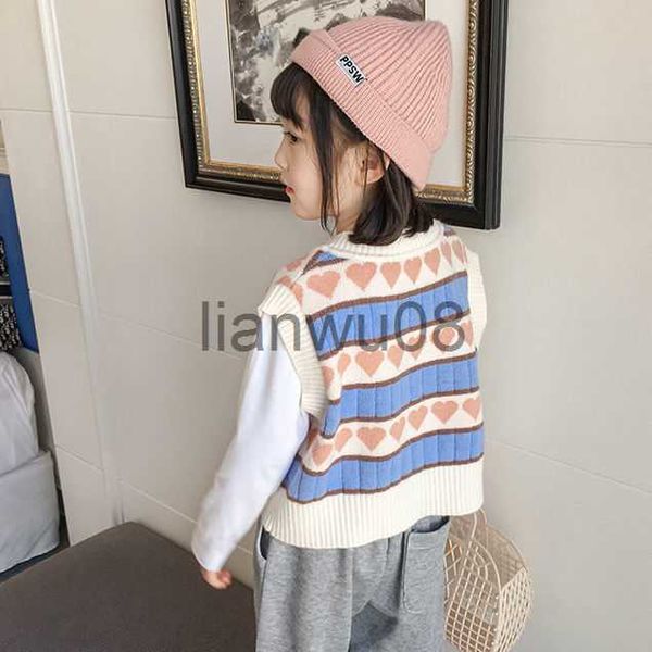 pullover the new korean version of children's spring sweater vest tide girls knitted vest spring and autumn 2021 p4364 x0818, Blue
pullover the new korean version of children's spring sweater vest tide girls knitted vest spring and autumn 2021 p4364 x0818, Blue