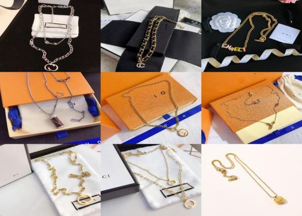 20 style luxury designer necklace pendant necklaces designers stainless steel plated faux leather letter for women wedding jewelry2942476, Silver
20 style luxury designer necklace pendant necklaces designers stainless steel plated faux leather letter for women wedding jewelry2942476, Silver