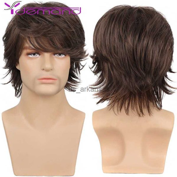 synthetic wigs y demand men's wigs synthetic full wig natural wave brown pixie cut hair short fleeciness realistic high fiber wigs dail, Black
synthetic wigs y demand men's wigs synthetic full wig natural wave brown pixie cut hair short fleeciness realistic high fiber wigs dail, Black