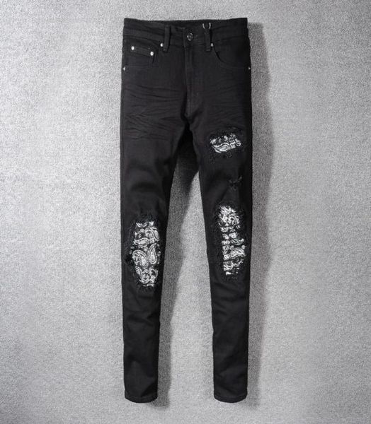 fashion designer men jeans black color patch designer ripped jeans men destroyed frayed hole pants slim fit hip hop9063584, Blue
fashion designer men jeans black color patch designer ripped jeans men destroyed frayed hole pants slim fit hip hop9063584, Blue